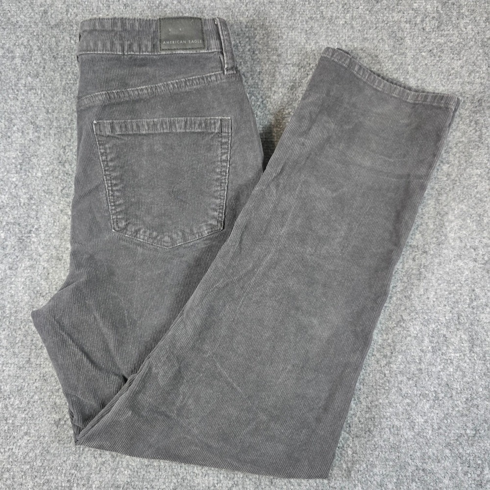 American Eagle Outfitters Womens Gray Corduroy Stretch Pants Size 6
